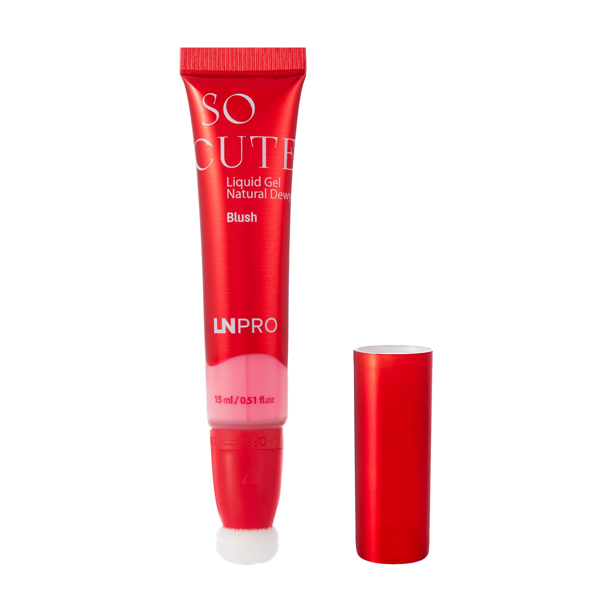 Рідкі гелеві рум'яна для обличчя LN Pro So Cute Natural Dewy Blush 101, 15 мл